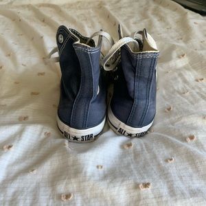 Blue high top converse size 5 in women’s